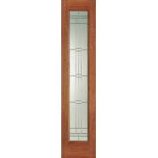 Hardwood Elegant Sidelight External Door Wooden Timber 81" X 18"