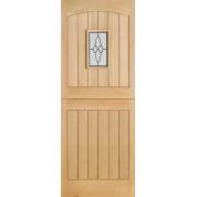 Oak Cottage Stable 1 Light External Door Wooden Timber