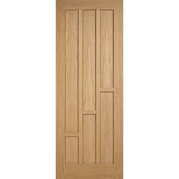 Pre-finished Oak Coventry Fire Door