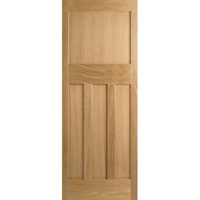 Oak DX 30's Style Internal Door Wooden Timber - Door Size, HxW: 