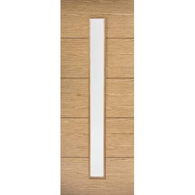 Pre-finished Oak Lille Glazed Internal Door Wooden Timber - ...