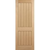 Oak Mexicano 2 Panel Internal Fire Door Wooden Timber 