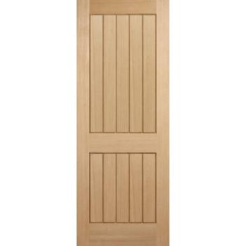 Oak Mexicano 2 Panel Fire Door