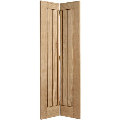 Oak Mexicano Bi-Fold Internal Door Wooden Timber - Door Size...