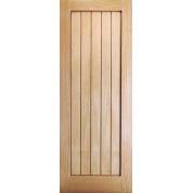 Oak Mexicano Internal Slimeline Fire Door Wooden Timber
