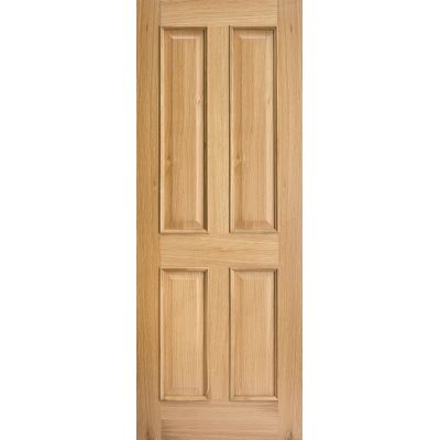 Oak Regency 4 Panel RM2S Internal Fire Door Wooden Timber - ...