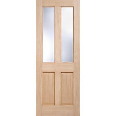 Pre-finished Oak Richmond Glazed Internal Door Wooden Timber...