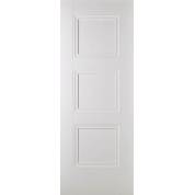 White Primed Amsterdam Internal Door Wooden Timber