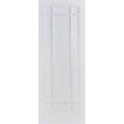 White Primed Manhattan Internal Door Wooden Timber - Door Size, HxW: 
