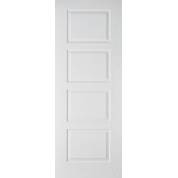 White Textured Contemporary Internal Door Wooden Timber