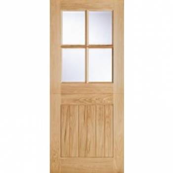 Oak Cottage Stable 4 light External Door
