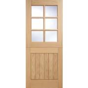 Oak Cottage Stable 6 light External Door Wooden Timber 