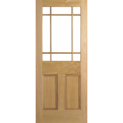 Oak Downham Unglazed Internal Door Wooden Timber - Door Size, HxW: 