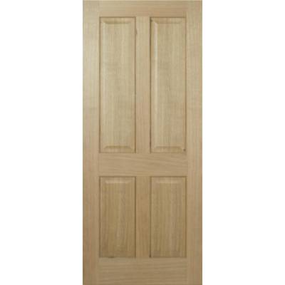 Pre-finished Oak Regency 4 Panel Internal Fire Door Wooden T...