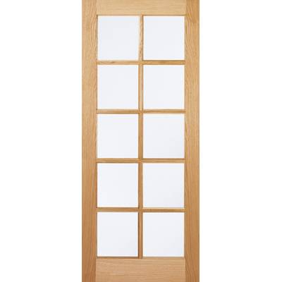 Oak SA Glazed Internal Door Wooden Timber - Door Size, HxW: 