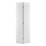 White Primed Mexicano Bi-Fold Internal Door Wooden Timber