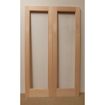 French Door Pair External Timber Wooden Hemlock Patt 20 Reba...