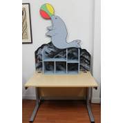 Desk Childs Bedroom Shelving Shelf Kids Childrens Nursery Office Seal Storage