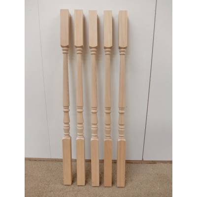 Hemlock Imperial 41mm Stair Spindle 900mm Wooden Timber Squa...