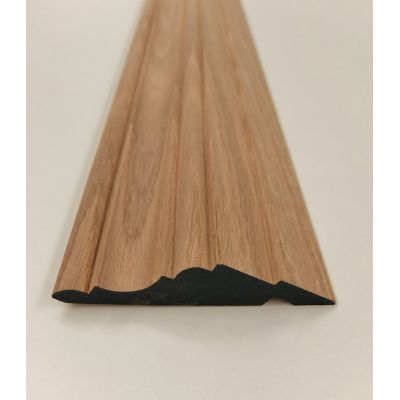 Solid Oak Kitchen Cornice 1.8m 95x21mm Units Trim Moulding Wooden Timber Mould
