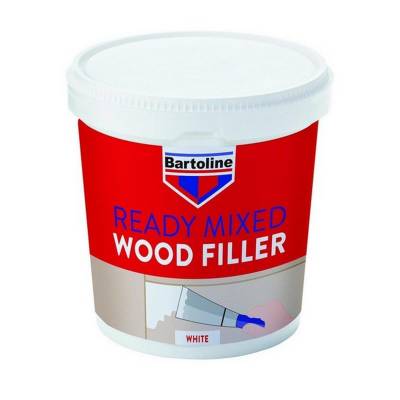 Bartoline Ready Mixed Wood Filler Interior Exterior 500g Tub - Colour: 