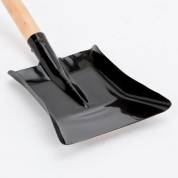 HNH Black Coal Shovel 9" With Wooden Handle Small Shovel Dustpan, Pan