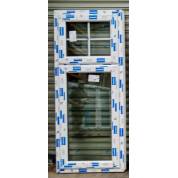White Plastic uPVC Window Double Glazed CPW102 670 x 1625mm Cottage Top