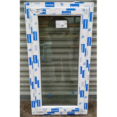 White Plastic uPVC Window Double Glazed CPW110 615 x 1175mm ...