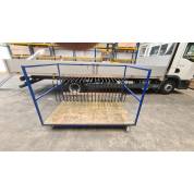 Heavy Duty Finished Frame Trolley 2030 x 1220 x 1400 mm Warehouse Cart Caged