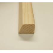 15x12mm Wedge Bevel Wooden Softwood Pine Bead Beading Timber Window Door 1170mm