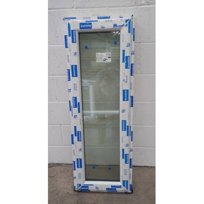 White Plastic uPVC Window Double Glazed PW005 465x1295mm Centre Bar