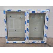 White Plastic uPVC Window Double Glazed CPW012 1172x974mm Plain Casement