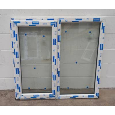White Plastic uPVC Window Double Glazed PW013 1174x1096mm Pl...