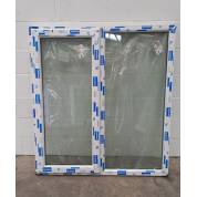 White Plastic uPVC Window Double Glazed CPW019 1225x1401mm Plain Casement