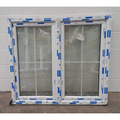 White Plastic uPVC Window Double Glazed PW027 1227x1094mm Co...