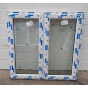 White Plastic uPVC Window Double Glazed PW030 1113x1092mm Plain Casement