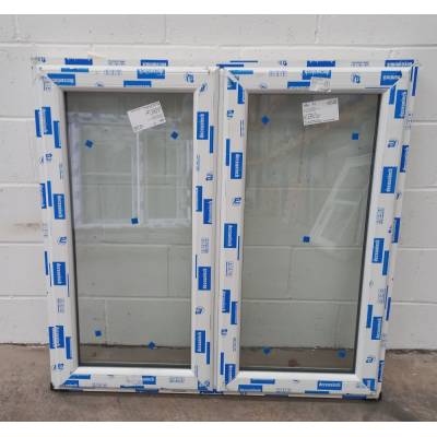 White Plastic uPVC Window Double Glazed PW030 1113x1092mm Pl...