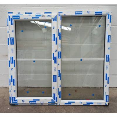 White Plastic uPVC Window Double Glazed PW038 1180x1091mm Ce...