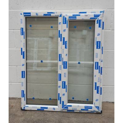 White Plastic uPVC Window Double Glazed PW043 898x1096mm Cen...