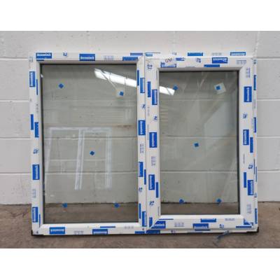 White Plastic uPVC Window Double Glazed PW045 1173x945mm Pla...