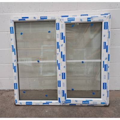 White Plastic uPVC Window Double Glazed PW051 1175x1095mm Ce...
