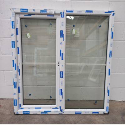 White Plastic uPVC Window Double Glazed PW052 1175x1245mm Ce...