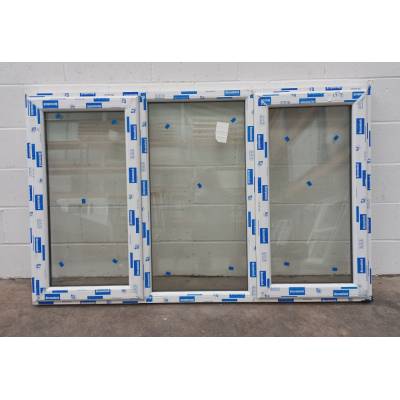 White Plastic uPVC Window Double Glazed PW053 1748x1095mm Pl...