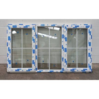 White Plastic uPVC Window Double Glazed PW063 1748x1000mm Co...