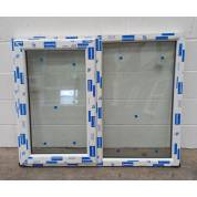 White Plastic uPVC Window Double Glazed PW068 1173x943mm Plain Casement