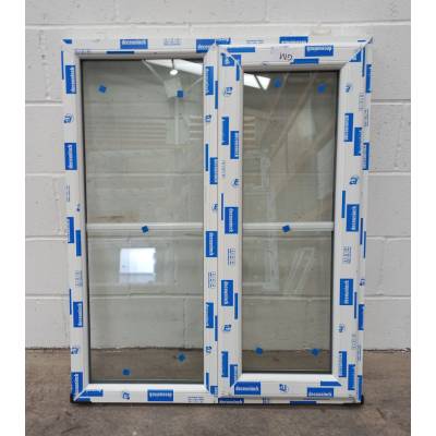 White Plastic uPVC Window Double Glazed PW071 897x1095mm Cen...