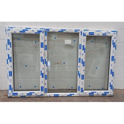 White Plastic uPVC Window Double Glazed PW072 1747x1095mm Pl...