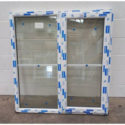 White Plastic uPVC Window Double Glazed PW073 1172x1245mm Ce...