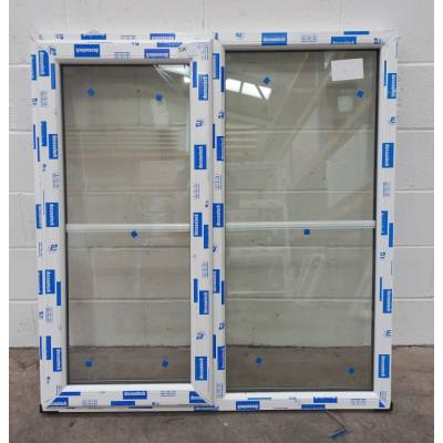 White Plastic uPVC Window Double Glazed PW075 1172 x 1245mm ...