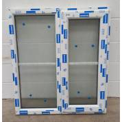 White Plastic uPVC Window Double Glazed PW002 897x1025mm Centre Bar